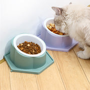 Spliceable Cat Prevent Overturning Of Pet Food Bowl