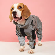 Large Dog Reflective Raincoat