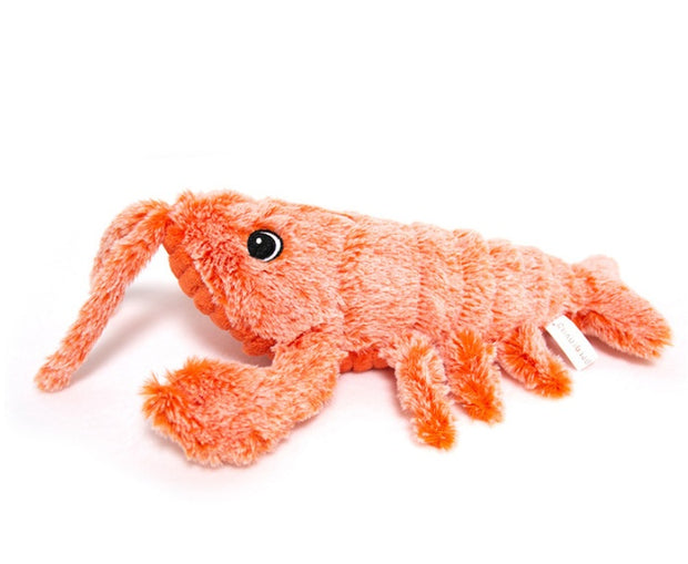 USB Jumping Shrimp Plush Play Toy