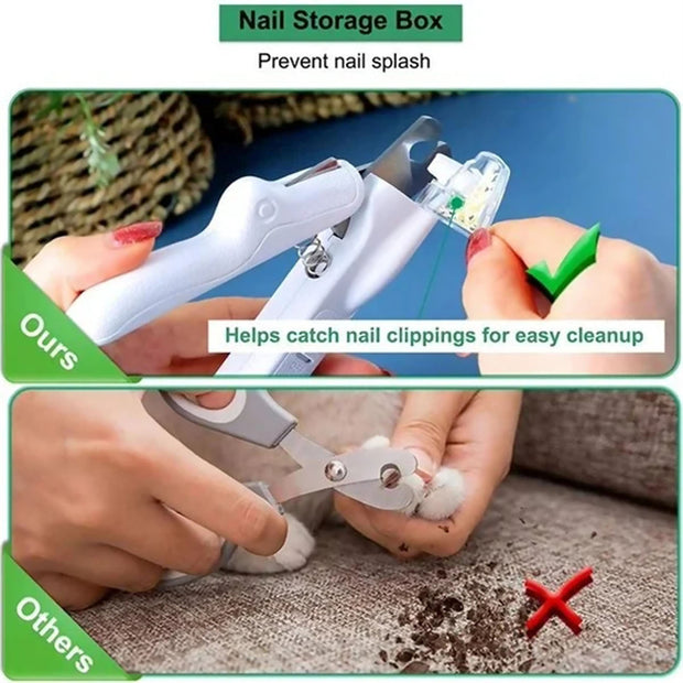 LED Storage Box Nail Clippers