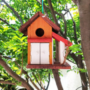 Creative Handmade Wooden BirdHouse Feeder