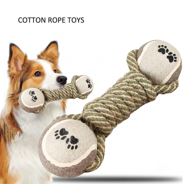 Tennis Ball Rope Pet Toy