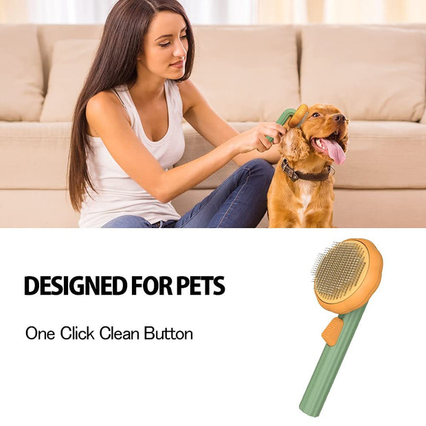 Pumpkin Pet Grooming Brush