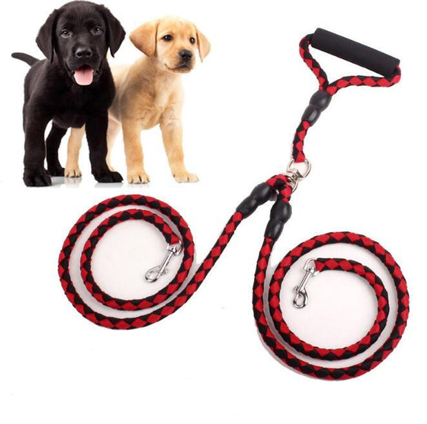 Double-Ended Traction Rope Dog Collar