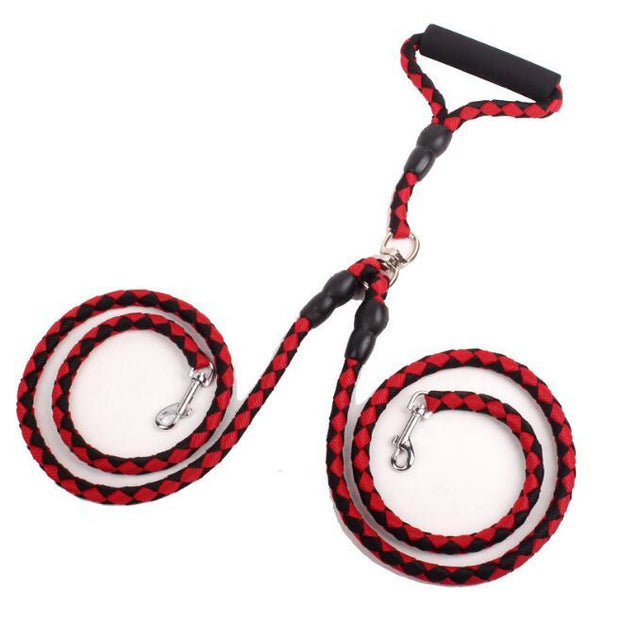 Double-Ended Traction Rope Dog Collar