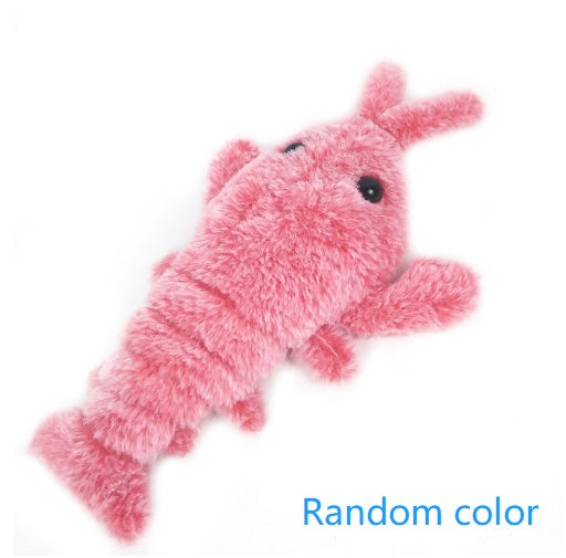 USB Jumping Shrimp Plush Play Toy