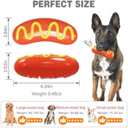 Indestructible Hot Dog Chew Toy