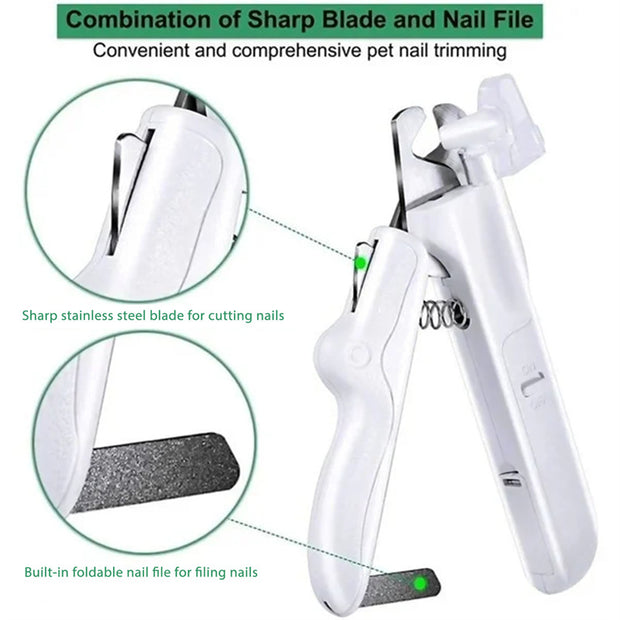 LED Storage Box Nail Clippers