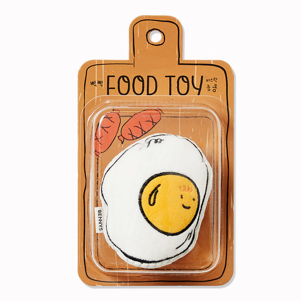 Toast, Eggs & Avocado Canvas Chew Toys