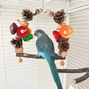 Pine Cone Bird Swing