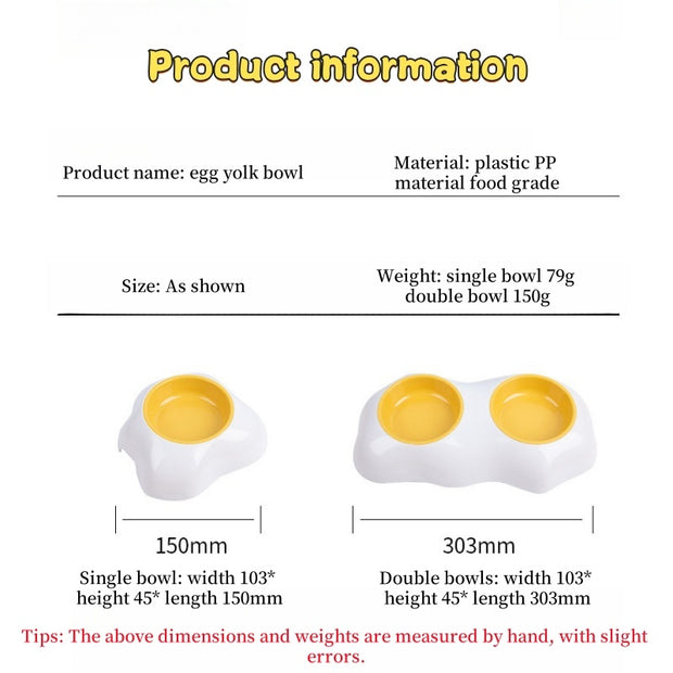 Spill-proof Egg Yolk Bowl