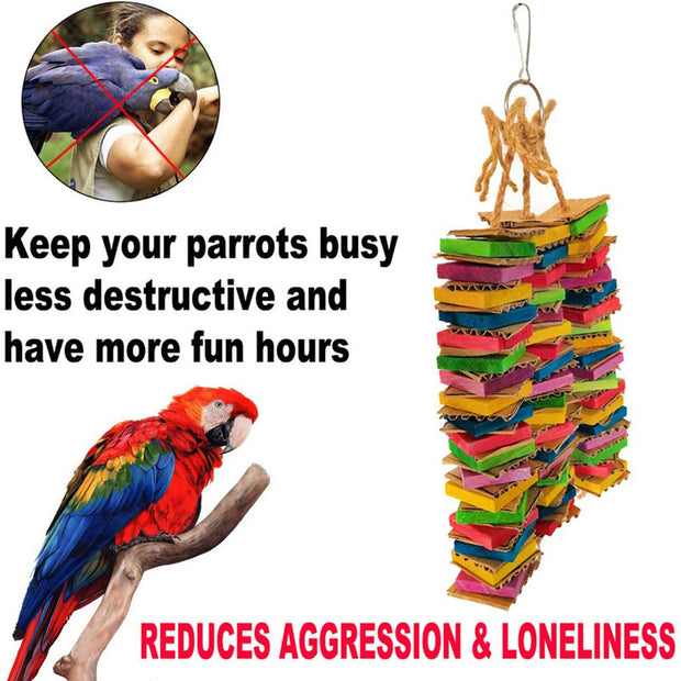 Parrot Gnawing Toy Blocks