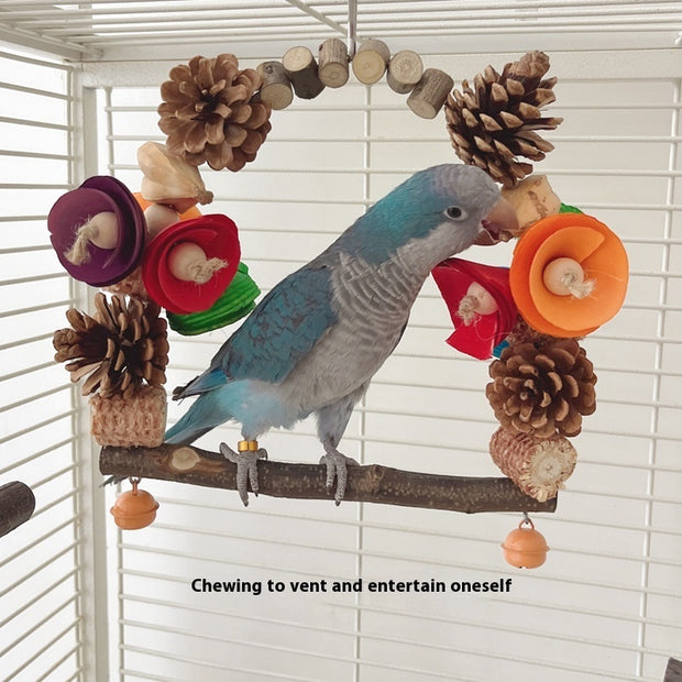 Pine Cone Bird Swing