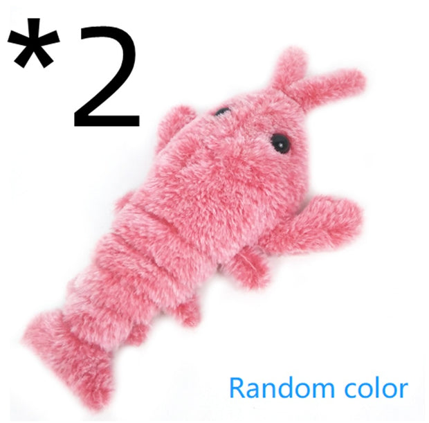 USB Jumping Shrimp Plush Play Toy