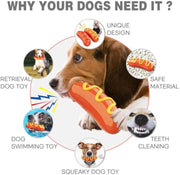 Indestructible Hot Dog Chew Toy