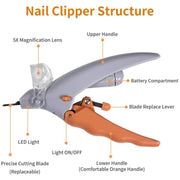 LED Magnify Nail Clipper